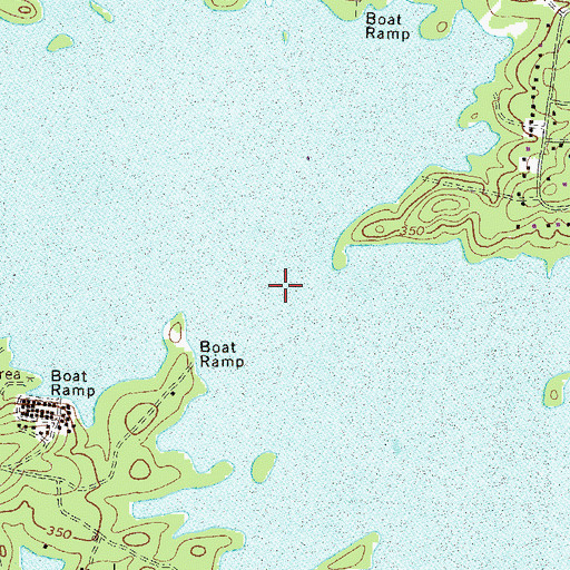Topographic Map of Cherokee Creek, GA