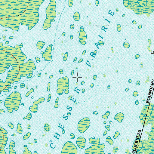 Topographic Map of Chesser Prairie, GA