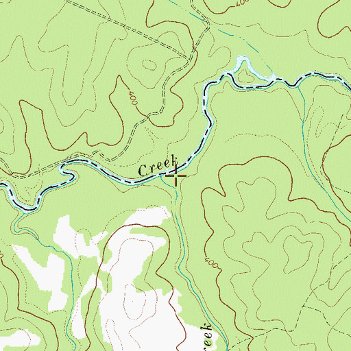 Topographic Map of Clark Creek, GA