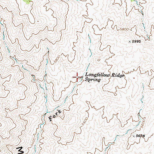 Topographic Map of Longfellow Ridge Spring, AZ