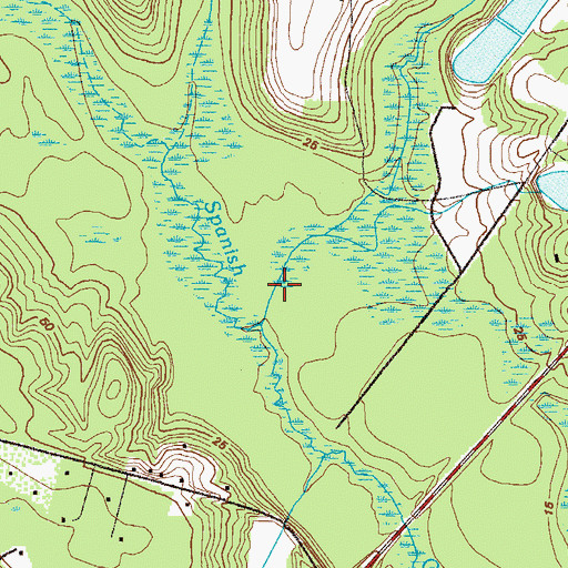Topographic Map of Clay Branch, GA