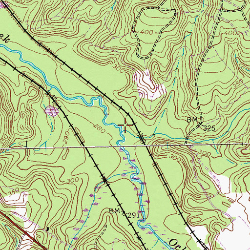 Topographic Map of Clear Creek, GA