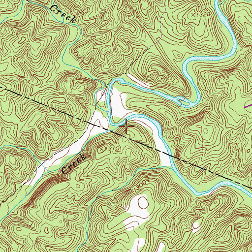 Topographic Map of Clear Creek, GA