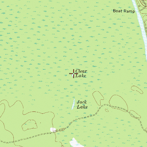 Topographic Map of Clear Lake, GA