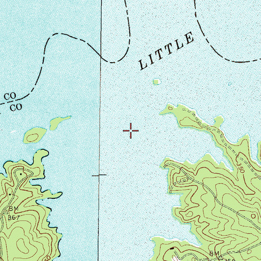 Topographic Map of Cliatt Creek, GA
