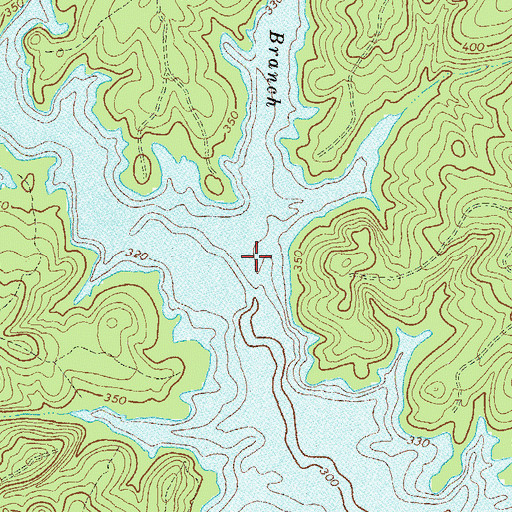Topographic Map of Cold Branch, GA