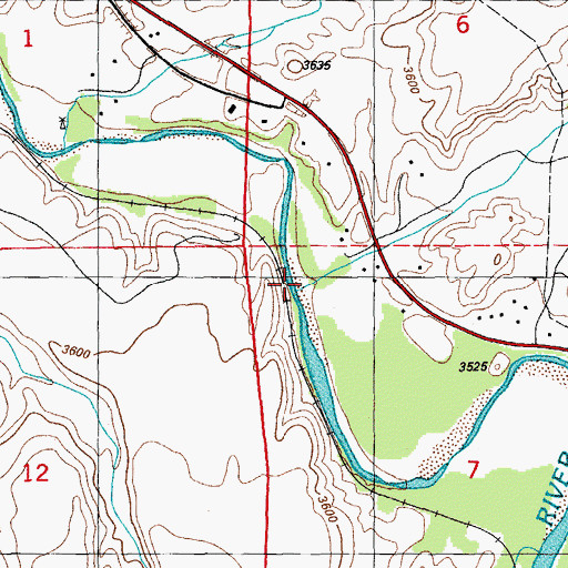 Topographic Map of C A Bar Creek, AZ