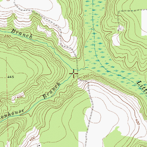 Topographic Map of Cottonhouse Branch, GA