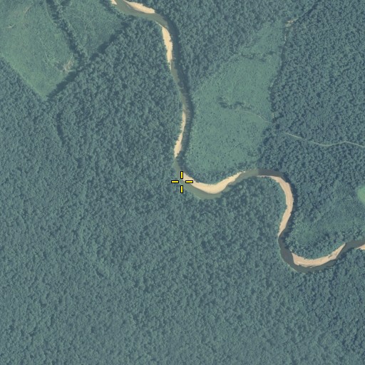 Aerial/Satellite Image of Crooked Shank, GA