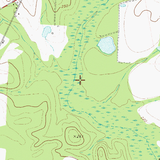 Topographic Map of Cypress Creek, GA
