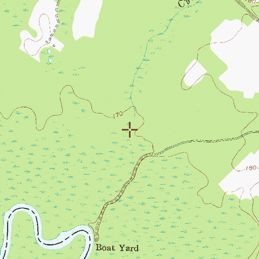 Topographic Map of Cypress Creek, GA