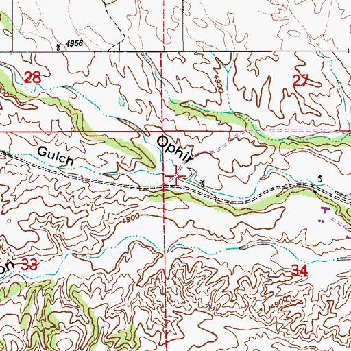Topographic Map of Louisiana Gulch, AZ