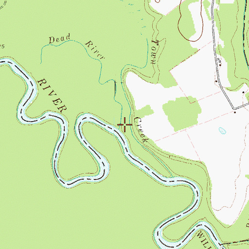 Topographic Map of Dead River, GA