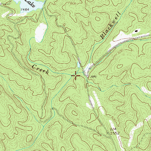 Topographic Map of Disharoon Creek, GA