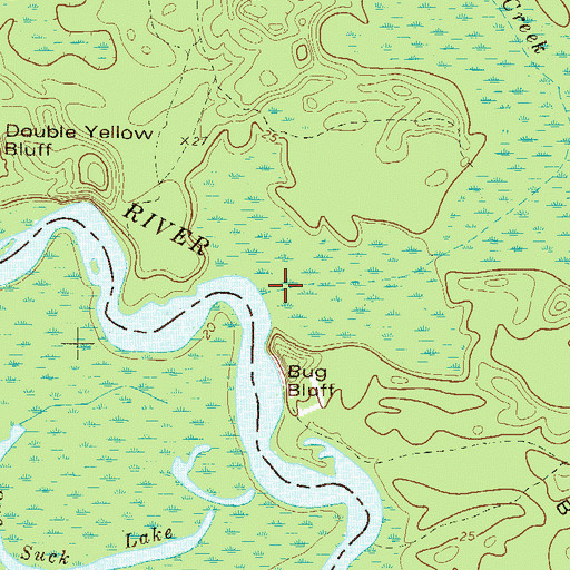 Topographic Map of Doctors Creek, GA