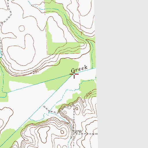 Topographic Map of Dominy Branch, GA
