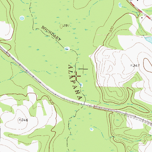 Topographic Map of Double Run Creek, GA