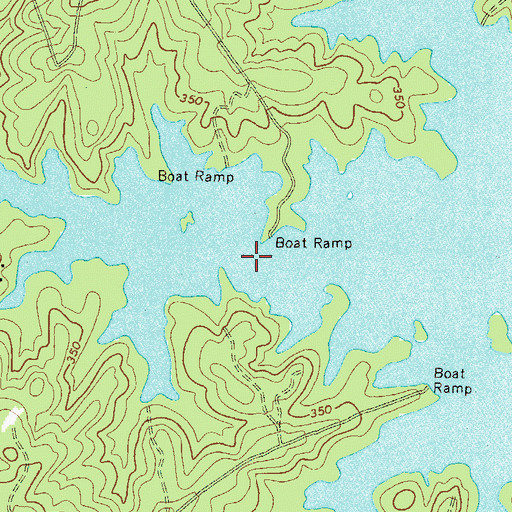 Topographic Map of Dozier Branch, GA