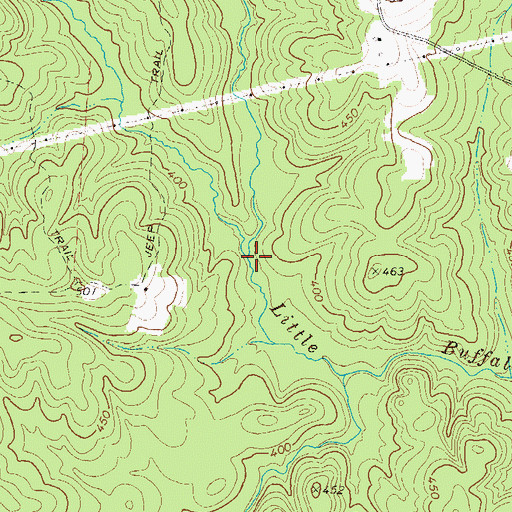 Topographic Map of Drawhorn Creek, GA