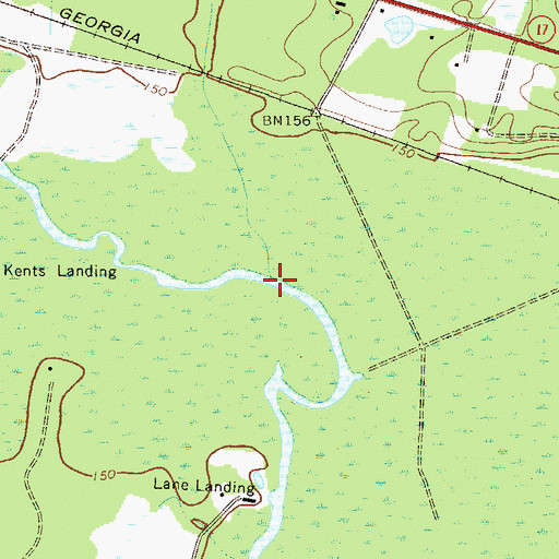 Topographic Map of Dry Branch, GA