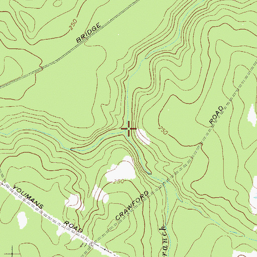 Topographic Map of Dry Branch, GA