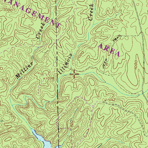 Topographic Map of Dry Branch, GA