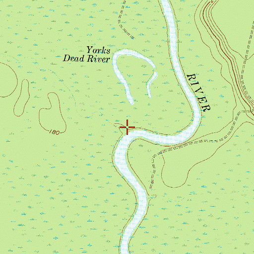 Topographic Map of Dry Creek, GA