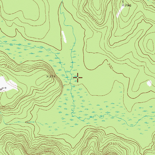 Topographic Map of Dry Fork, GA