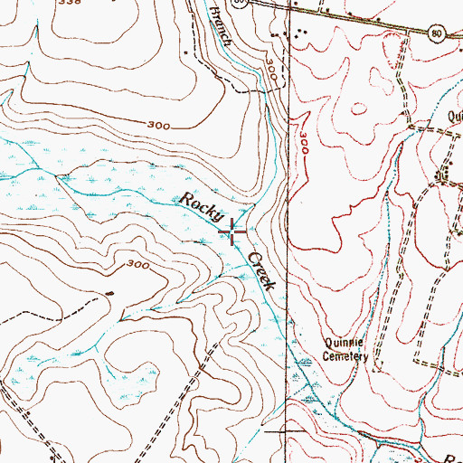 Topographic Map of Dukes Branch, GA