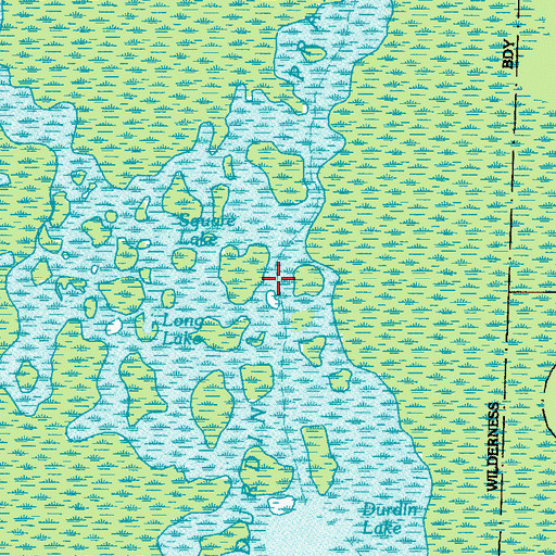 Topographic Map of Durdin Prairie, GA