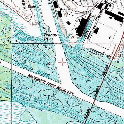 Topographic Map of East River, GA