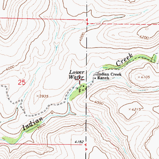 Topographic Map of Lower Water, AZ