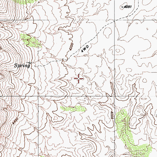 Topographic Map of Luis Maria Baca Grant, AZ