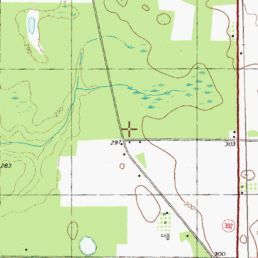 Topographic Map of Faceville School (historical), GA