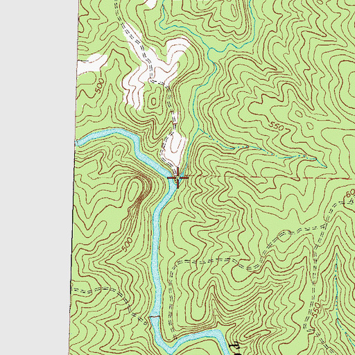 Topographic Map of Fambro Creek, GA