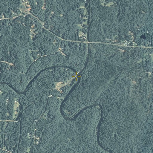 Aerial/Satellite Image of Flat Bridge, GA