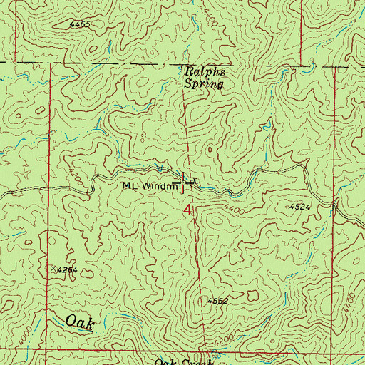 Topographic Map of ML Windmill, AZ