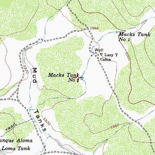 Topographic Map of Macks Tank Number Two, AZ