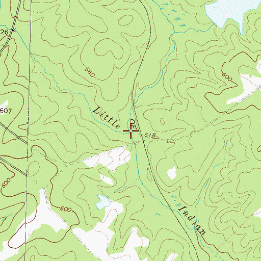Topographic Map of Fourmile Branch, GA