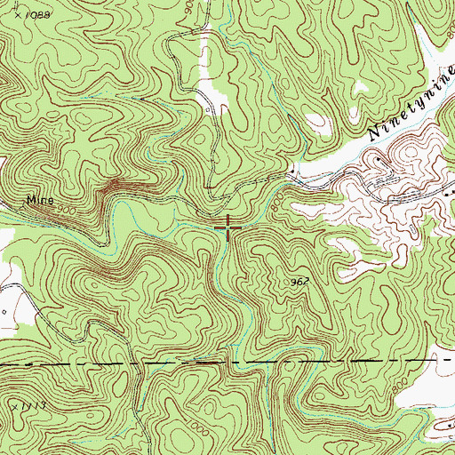 Topographic Map of Fuller Branch, GA