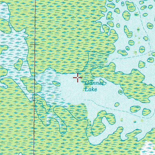 Topographic Map of Gannet Lake, GA