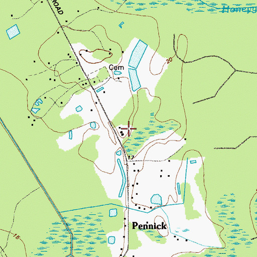 Topographic Map of Good Shepherd Church, GA
