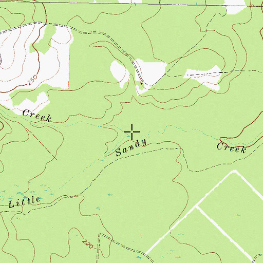 Topographic Map of Goose Creek, GA