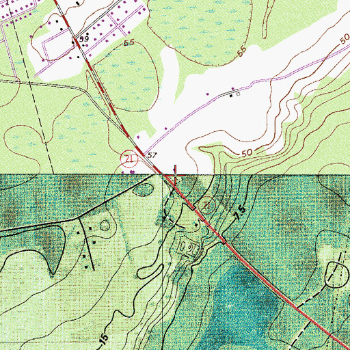 Topographic Map of Goshen Church, GA