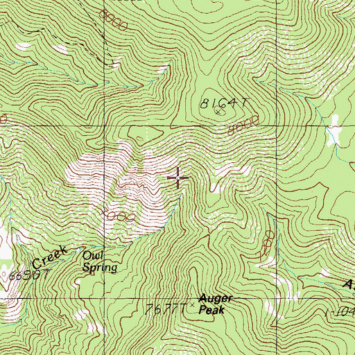 Topographic Map of Mangrum Spring, AZ