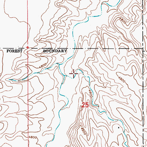 Topographic Map of Manila Canyon, AZ