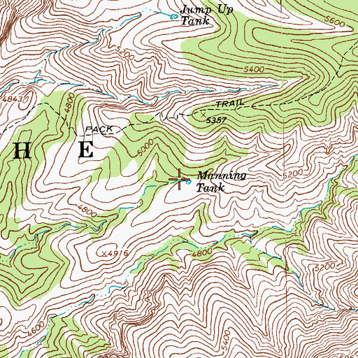 Topographic Map of Manning Tank, AZ