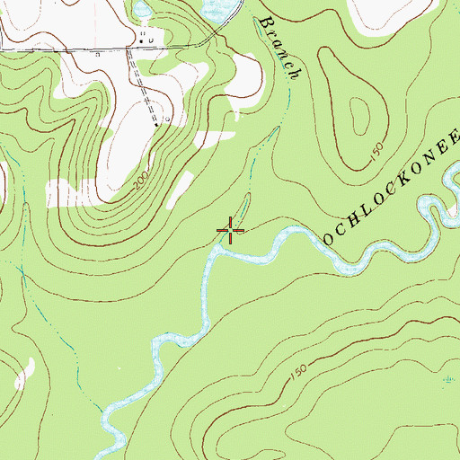 Topographic Map of Grey Branch, GA
