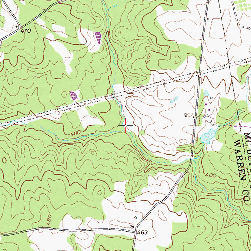 Topographic Map of Grier Branch, GA