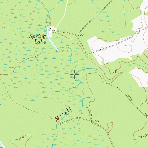 Topographic Map of Griffin Creek, GA